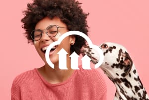 Image with resized, colored overlay