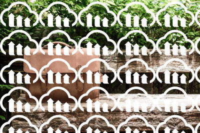 Image with tiled overlay Image with tiled overlay