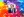 Benedict Cumberbatch on a colorful background