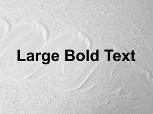 Large bold (low vision) Large bold (low vision)