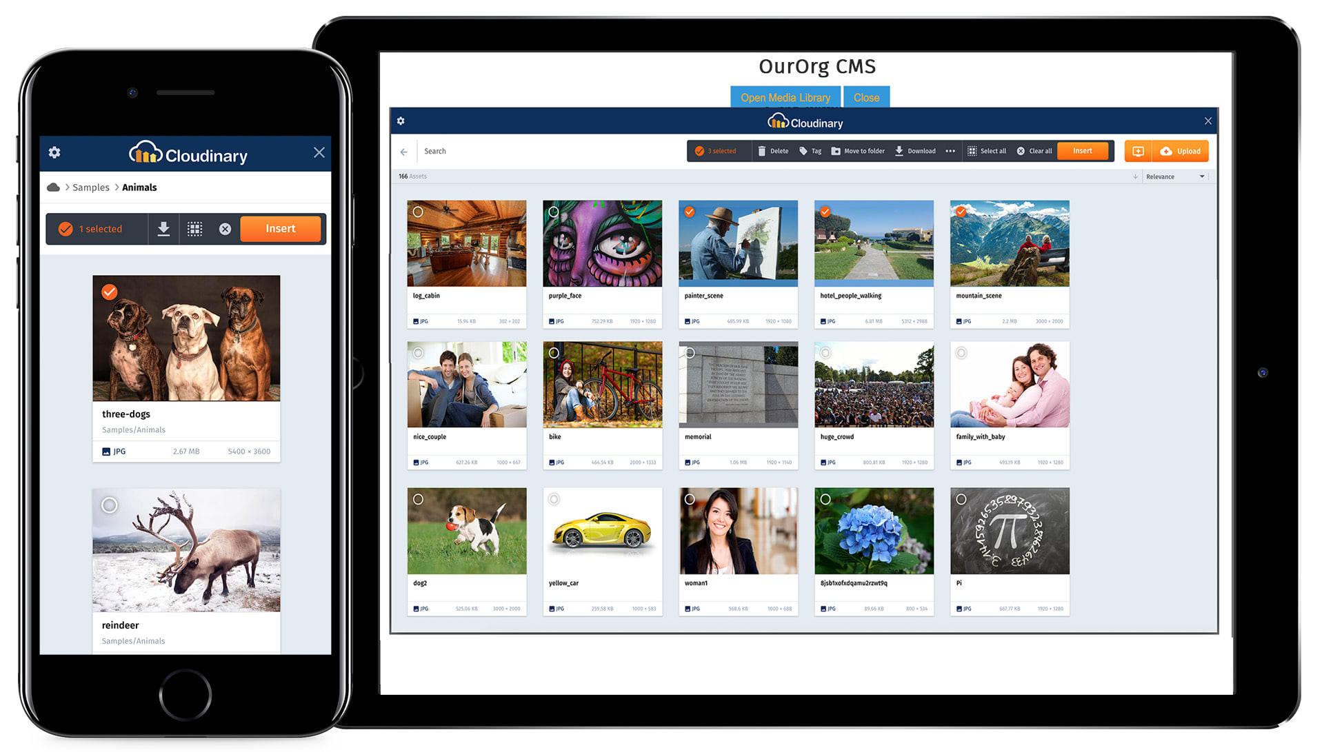 Sample Media Library widget Sample Media Library widget