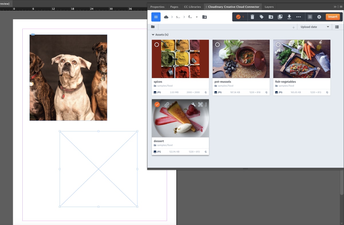 Cloudinary Connector in InDesign