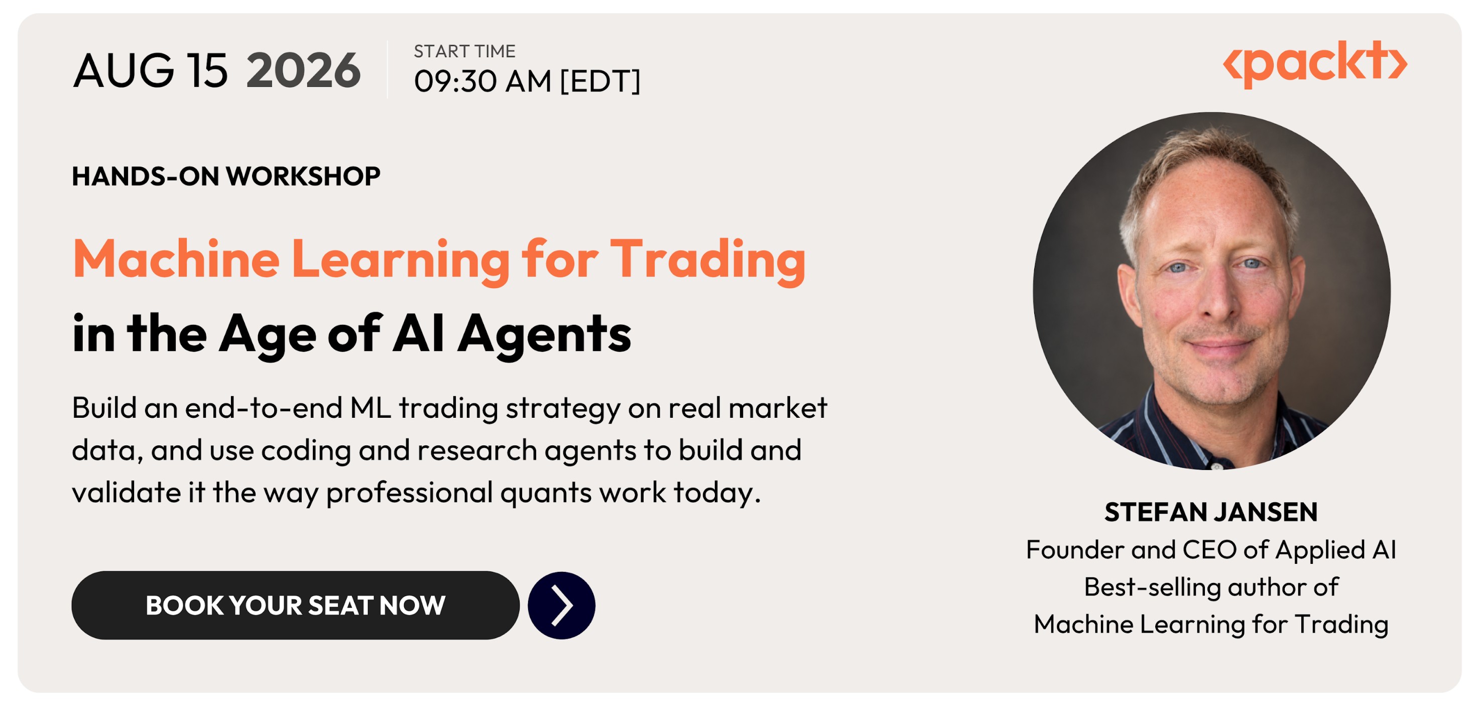 Machine Learning for Trading Workshop Banner