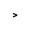 an image with a black background and a light gray %3E character on it