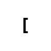 an image with a black background and a light gray %5B character on it
