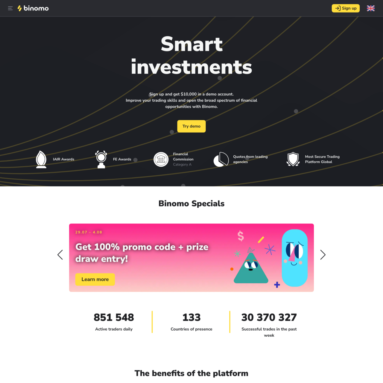 Binomo What is this website? Review your tools Vote and share your comments