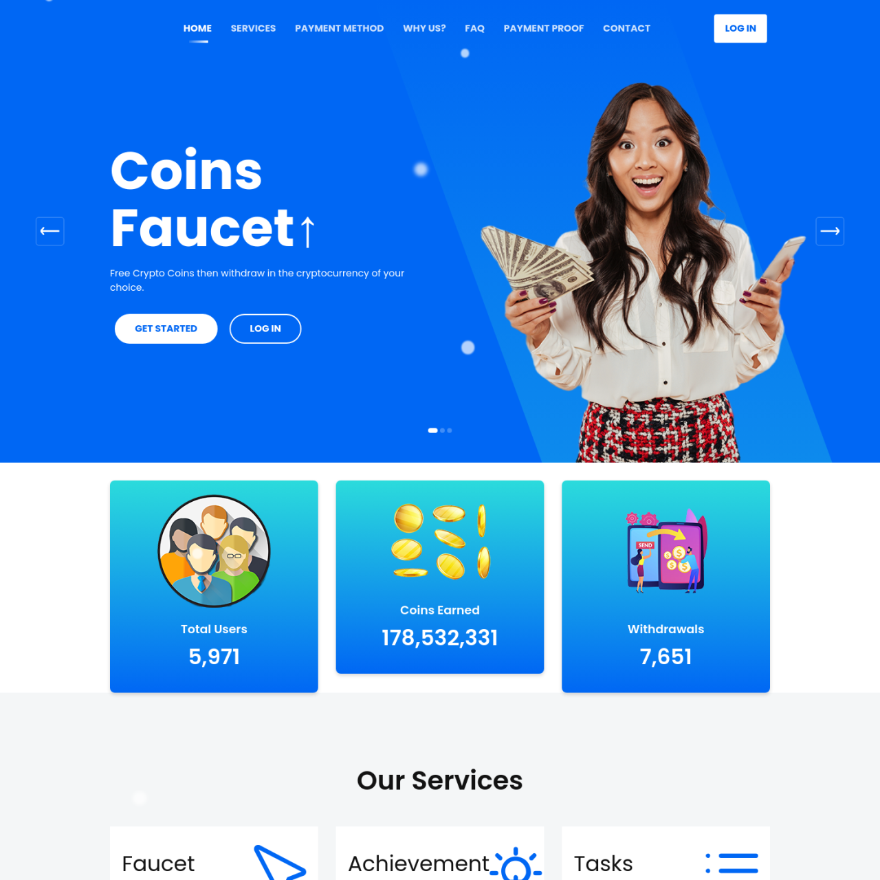 Coinsfaucet What is this website? Review your tools Vote and share your comments