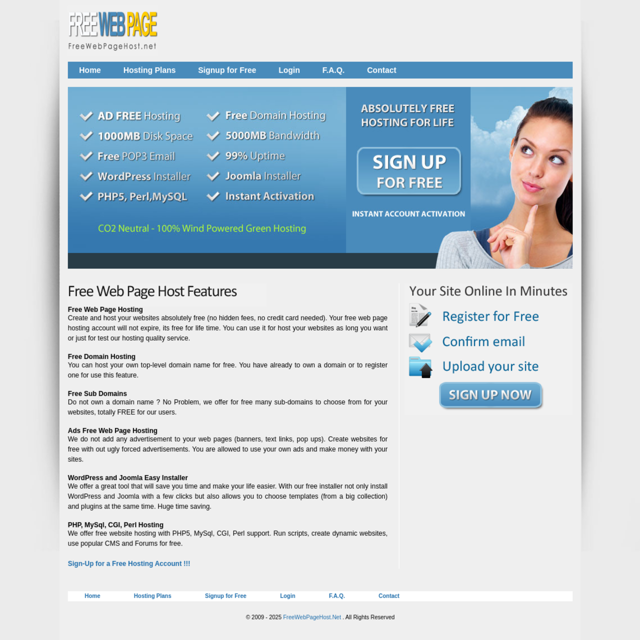 Freewebpagehost