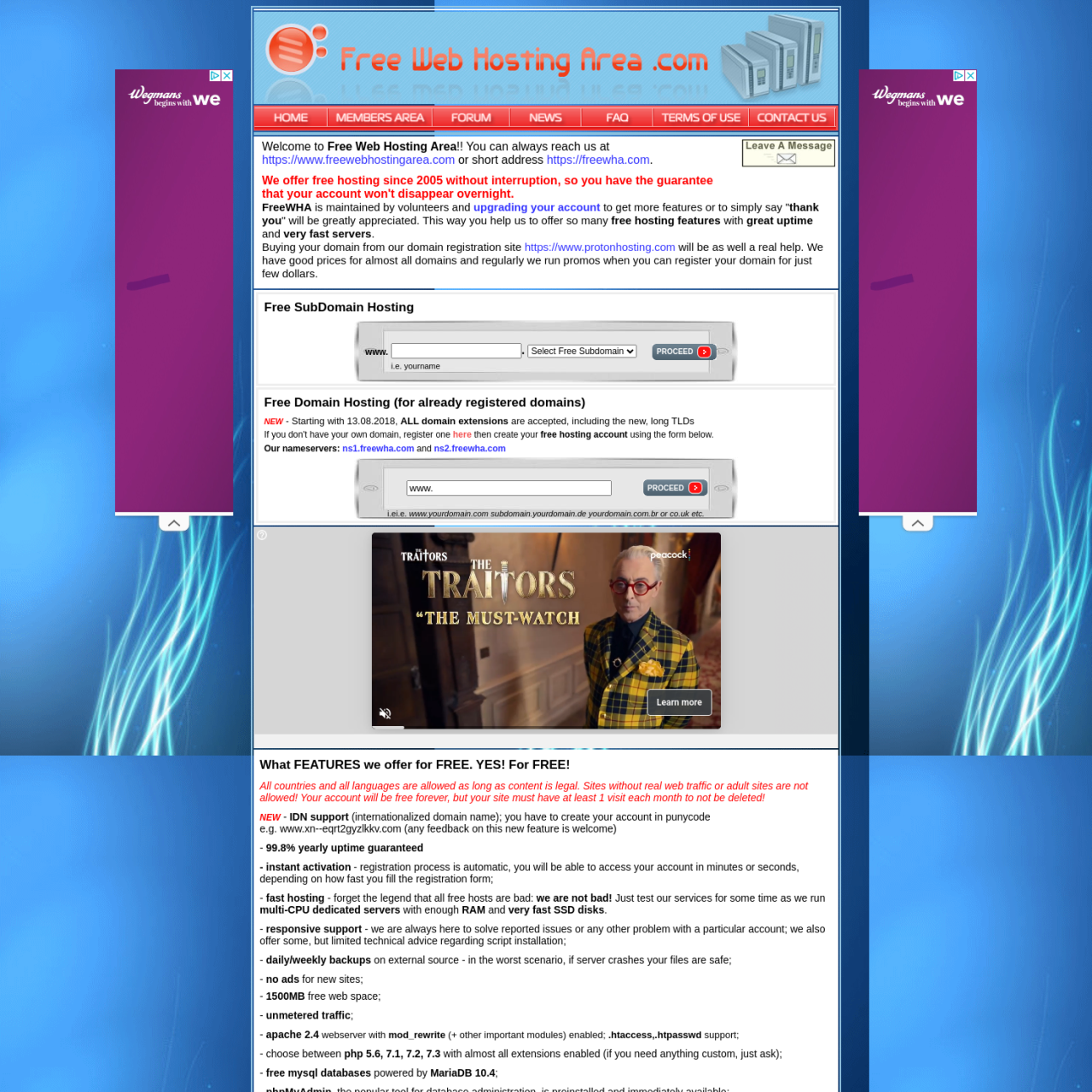 Freewebhostingarea