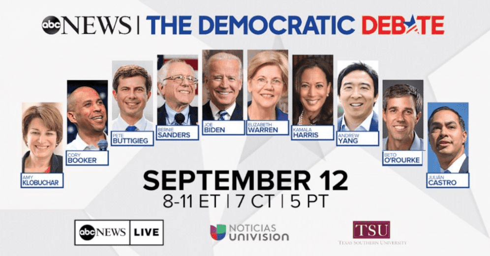 Democratic debate sept 2019