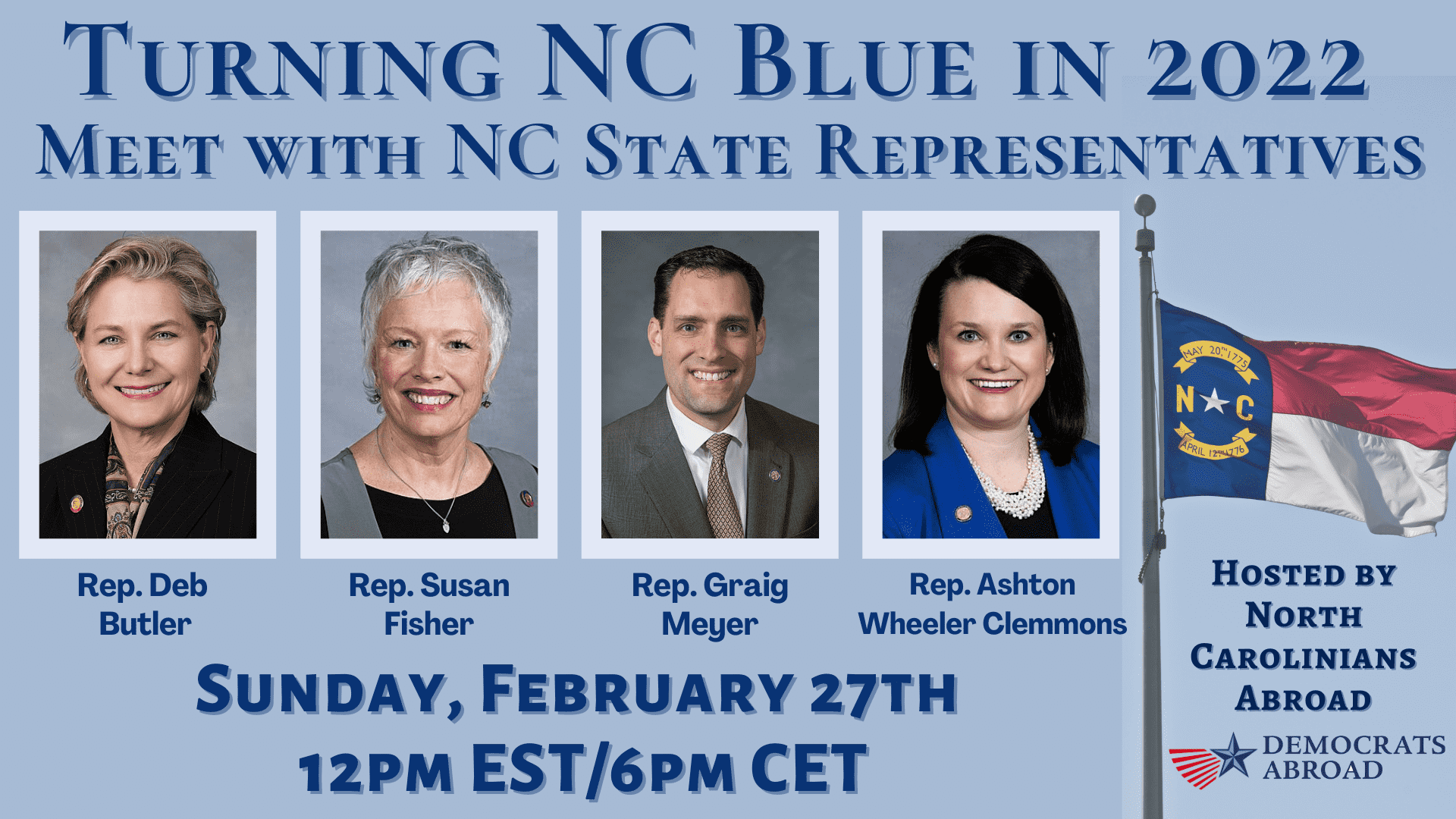 Turning NC Blue in 2022 Conversations with 4 State Representatives