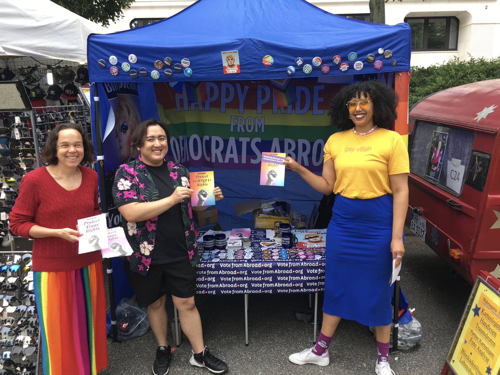 DA info stand at CSD in Hamburg