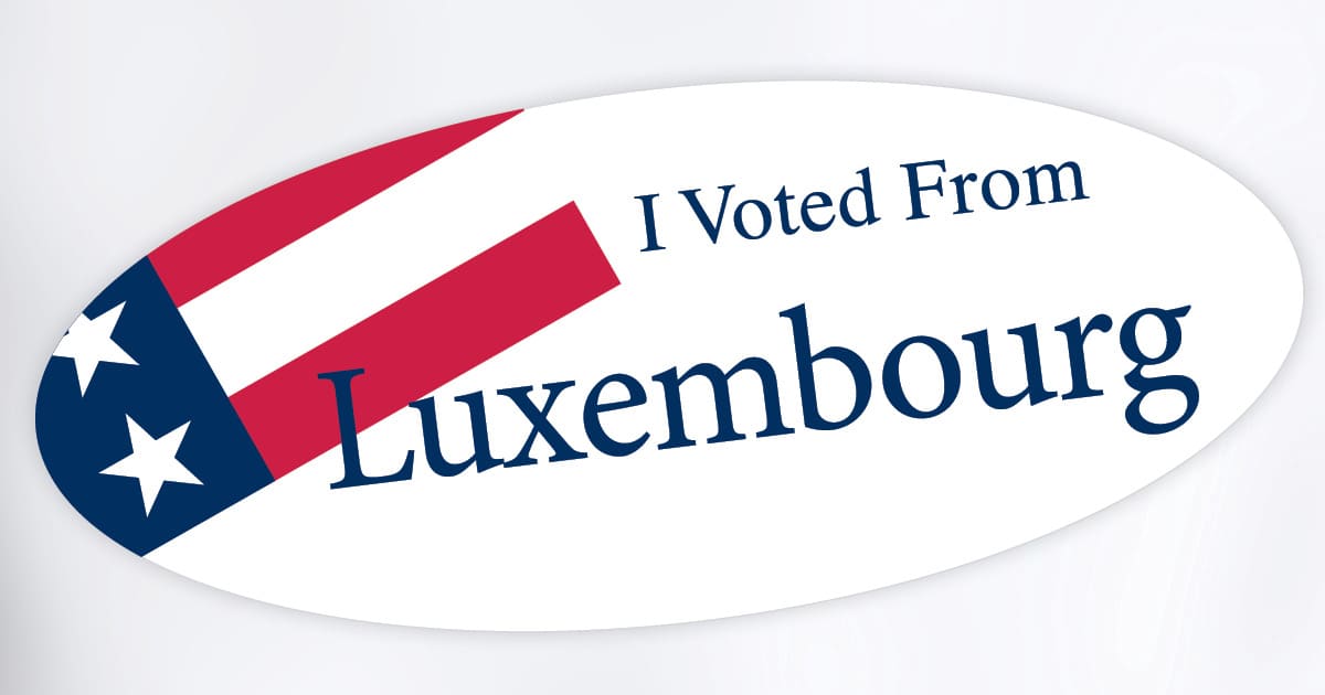 Vote From Abroad Luxembourg 2024 General US Elections