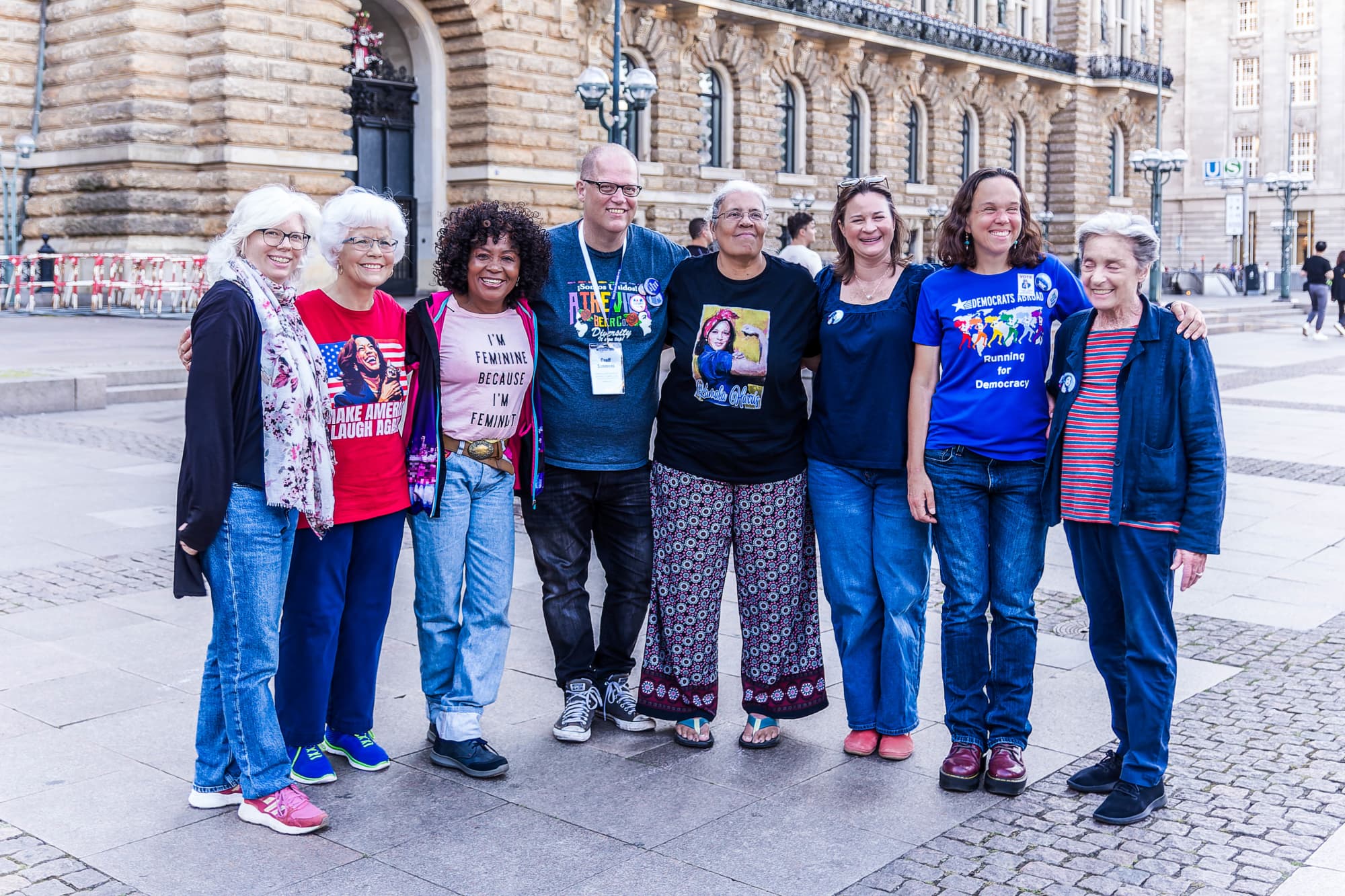 Speakers at Defend Democracy!