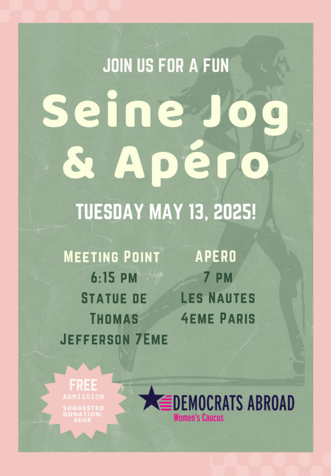 picture of jogger with event details