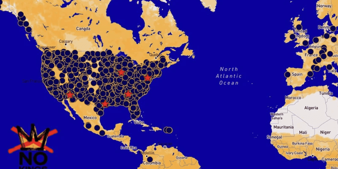 No Kings Map