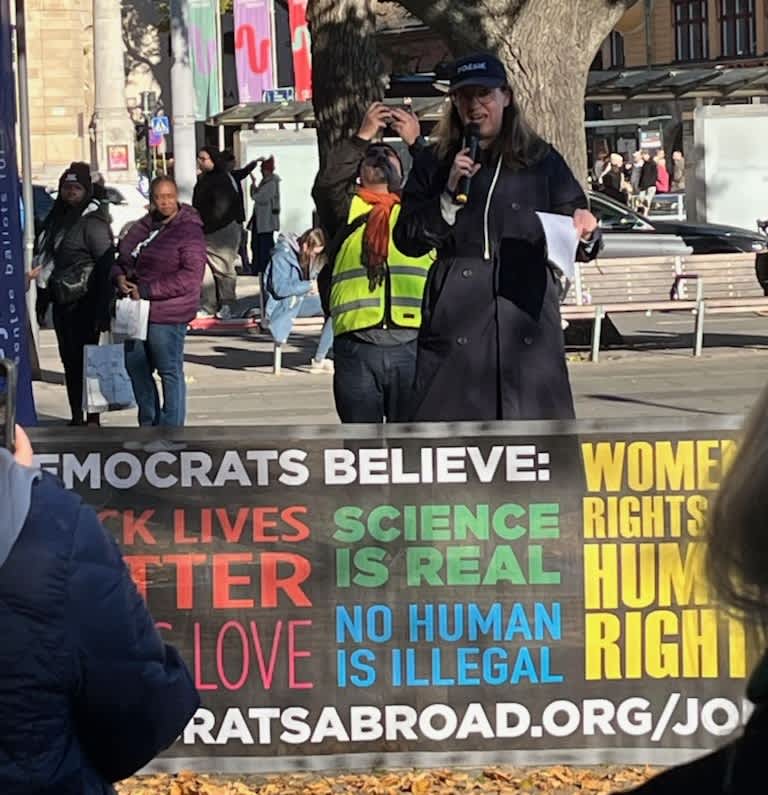 One of the rally speakers.