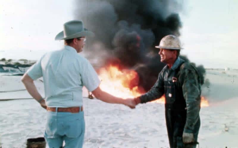 Still shot from the film "The White House Effect".