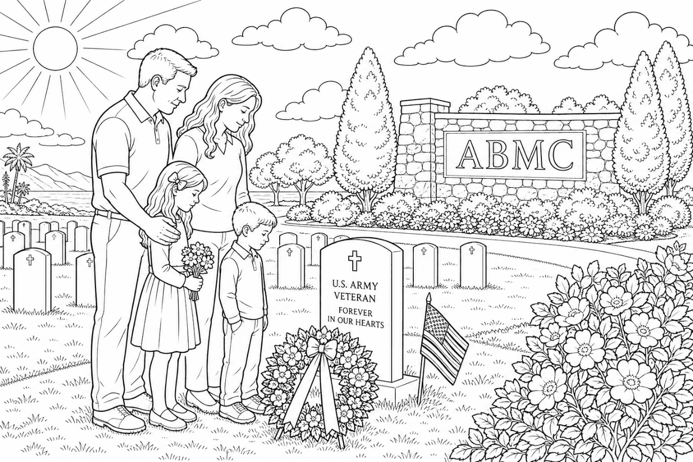 ABMC family at gravesite