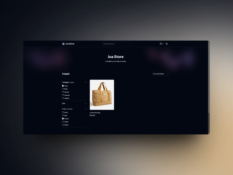 Portada Joa Store de joaquin lucero