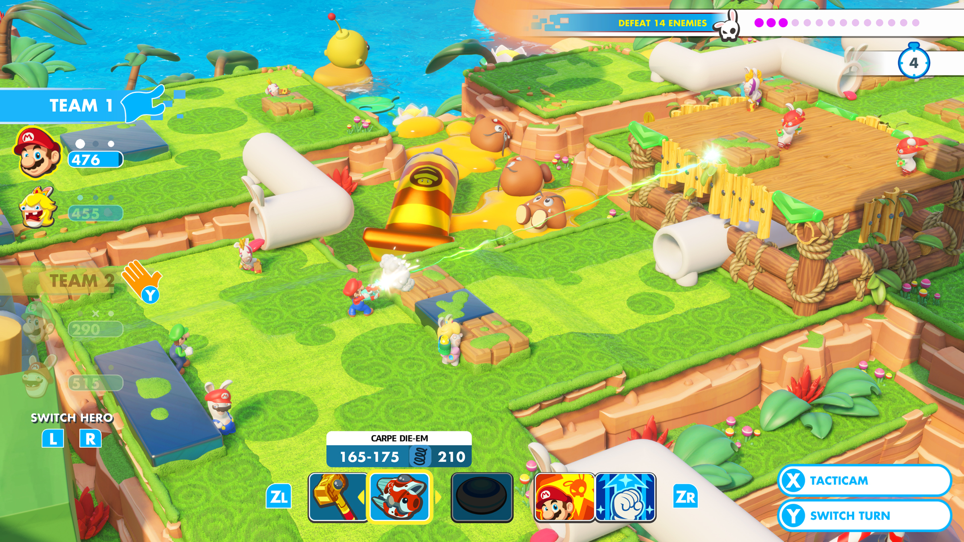 Test] Mario + The Lapins Crétins : Kingdom Battle - Nintendo