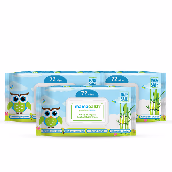 Mamaearth Organic Bamboo Baby Wipes Price in Nepal | Total 216 Sheets