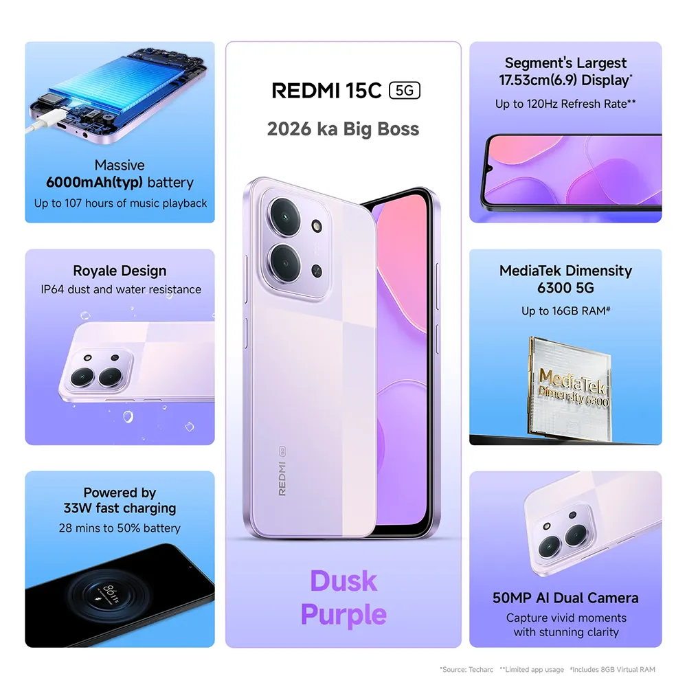 Redmi 15C dusk purple-Nepal-Vanijay-2