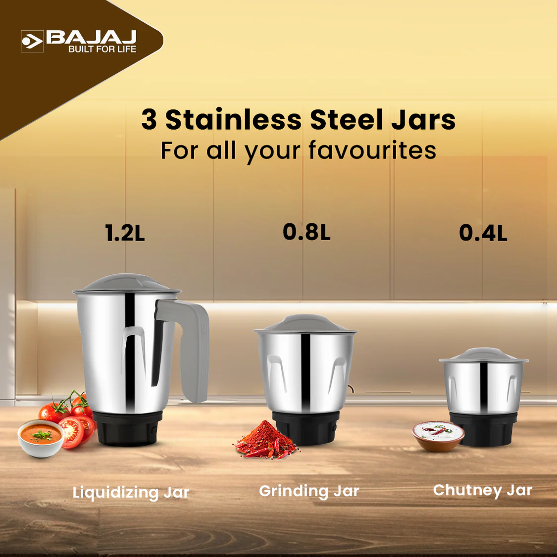 Bajaj Rex 500W Mixer Grinder-Nepal-vanijay-3