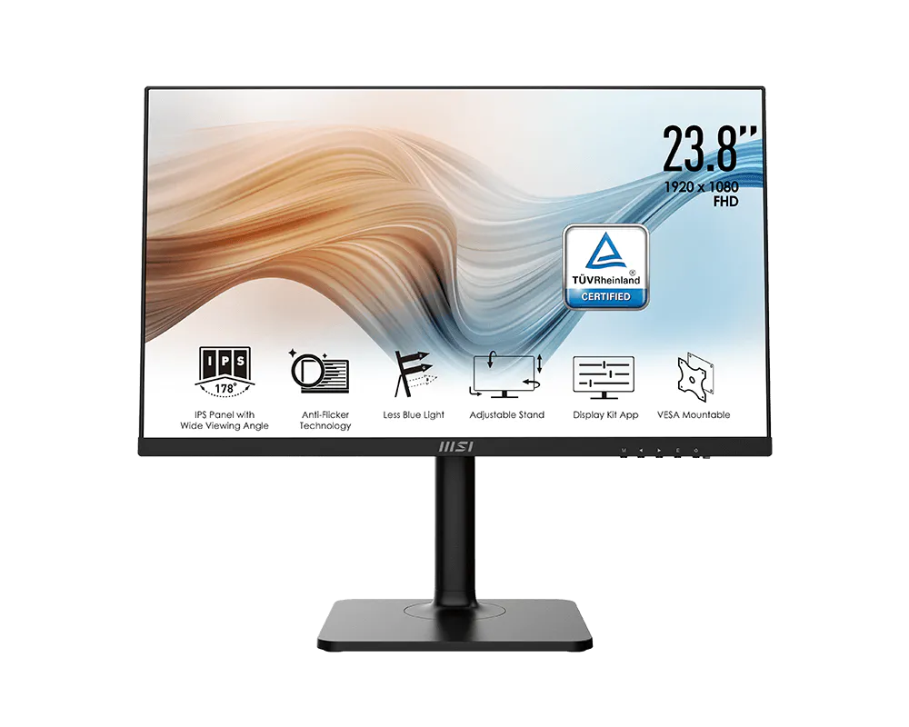 MSI Modern MD241P 23.8" FHD Monitor: Height & Pivot Adjustable | Nepal