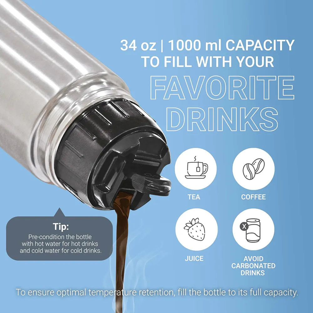 Milton Flip Lid Thermosteel Water Bottle price in Nepal-5