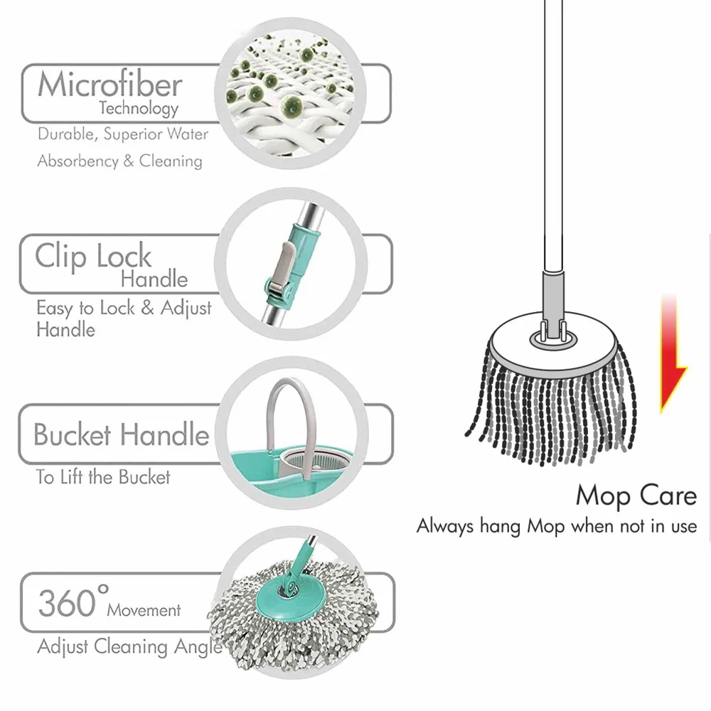 Spotzero Mini Spin Floor Cleaning Mop price in Nepal-5