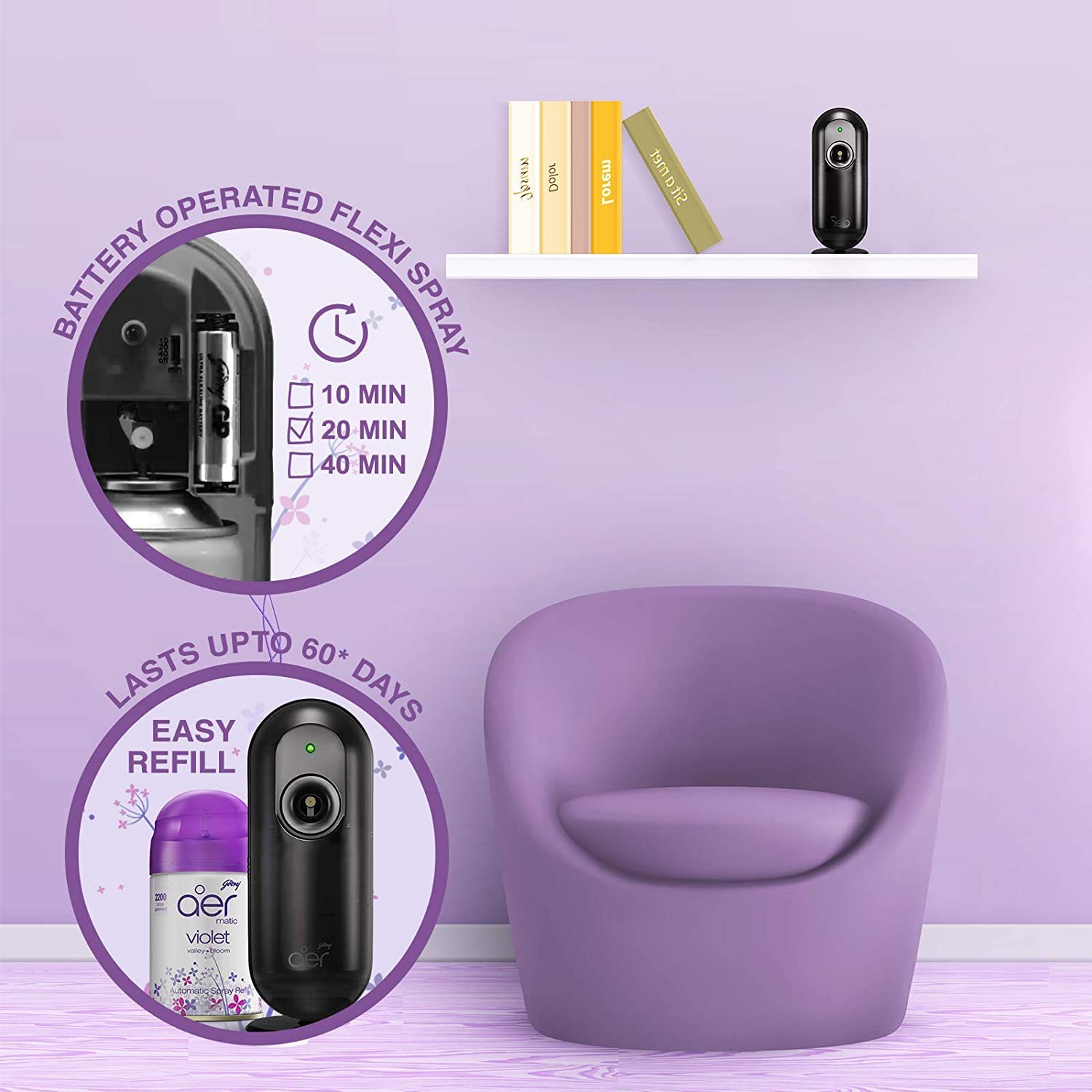 Room freshner refil Violet Valley Bloom price in Nepal-2