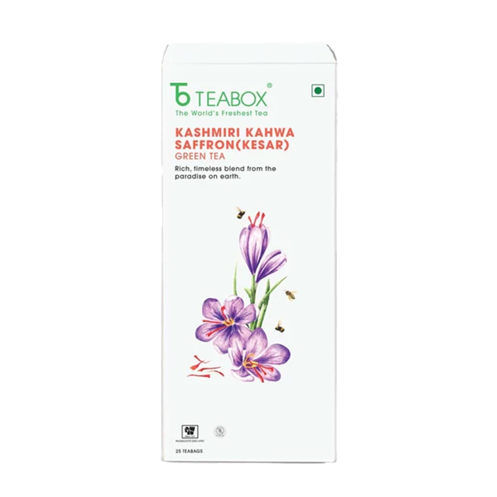 Teabox Kashmiri Kahwa Green Tea Price in Nepal | Fresh Whole Leaf