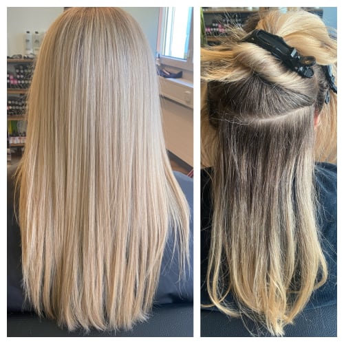 Frisuren-Bild von Majlinda Nuhiji auf hairinspo: frau, kopfhaar, glatt, schulterlang, seitenscheitel, einfarbig, mêches, blond Frisuren-Bild von Majlinda Nuhiji auf hairinspo: frau, kopfhaar, glatt, schulterlang, seitenscheitel, einfarbig, mêches, blond