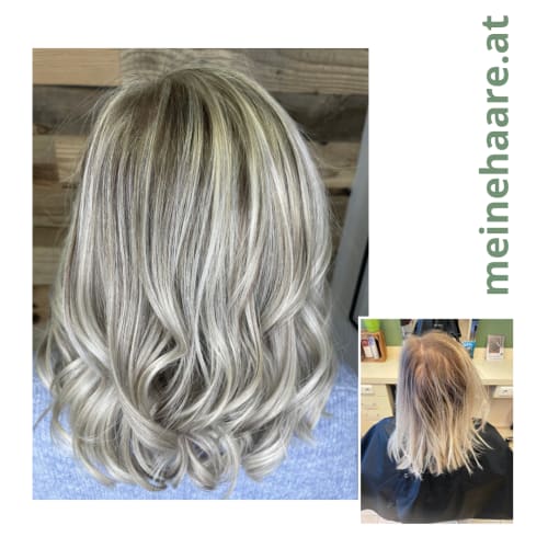 Frisuren-Bild von Friseur Franz Weingartshofer auf hairinspo: frau, kopfhaar, glatt, schulterlang, stufenschnitt, beachwaves, mehrfarbig, tönung, balayage, lowlights, hellblond, hellbraun