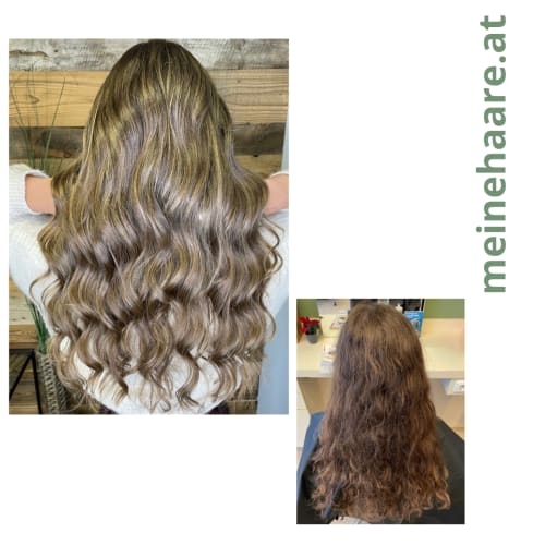 Frisuren-Bild von Friseur Franz Weingartshofer auf hairinspo: frau, kopfhaar, lockig, lang, stufenschnitt, waves, mehrfarbig, foilayage, hellbraun, aschblond