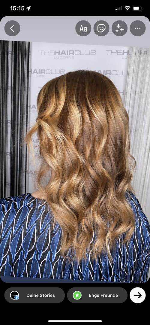Frisuren-Bild von Petra Sommer auf hairinspo: frau, kopfhaar, wellig, schulterlang, beachwaves, mehrfarbig, balayage, blond