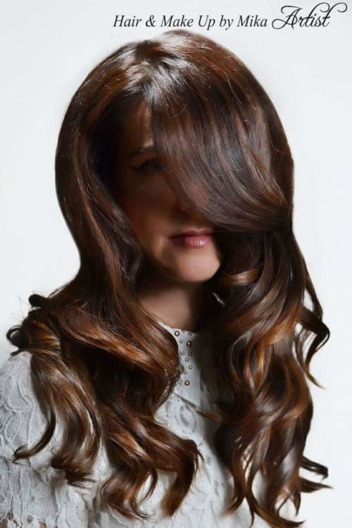 Frisuren-Bild von MIKA ARTIST auf hairinspo: frau, kopfhaar, lockig, lang, pferdeschwanz, mehrfarbig, balayage, braun