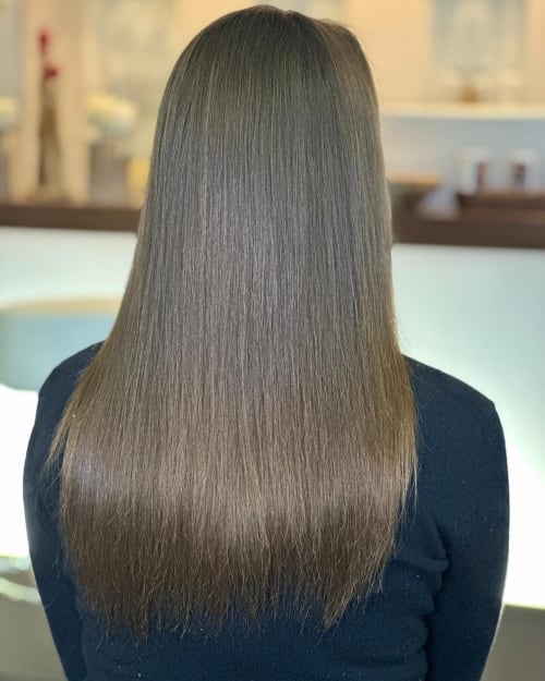 Frisuren-Bild von Thomalu Luxury hair beauty auf hairinspo: frau, kopfhaar, glatt, lang, haarglättung, einfarbig, haarfarbe, braun