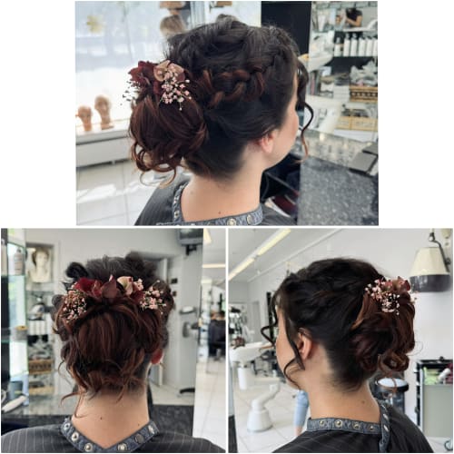 Frisuren-Bild von Dolores Strazzer auf hairinspo: frau, kopfhaar, glatt, schulterlang, brautfrisur, mehrfarbig, haarfarbe, braun