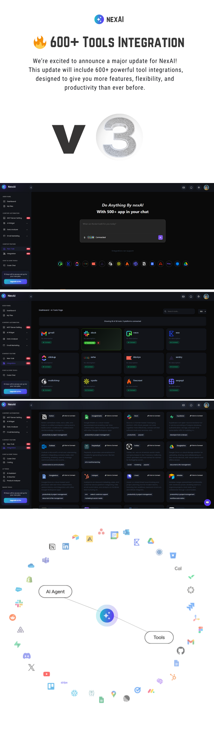 AI Content Generator SaaS - AI Image, Audio, Code, Email, AI Chat, AI Agent, Widget, Data Analysis