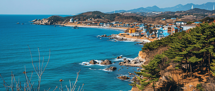 邮轮停靠韩国港口