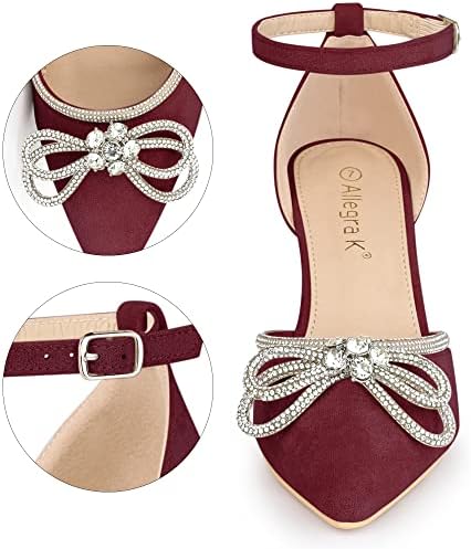 Vue 2 de Womens Rhinestones Bow Ankle