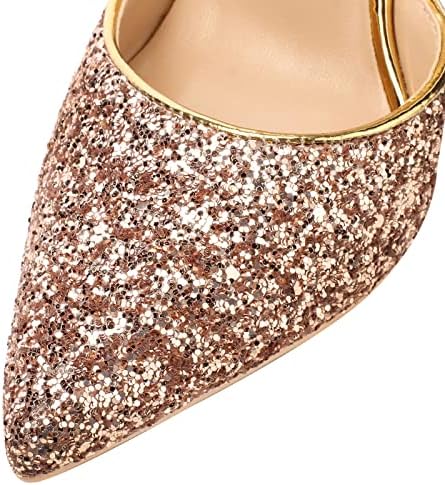 Vue 5 de Escarpins Sandales Paillette Femme