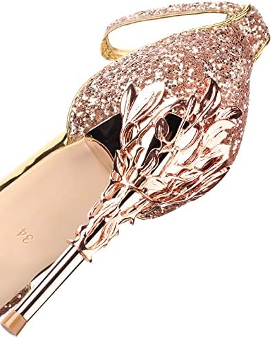 Vue 6 de Escarpins Sandales Paillette Femme