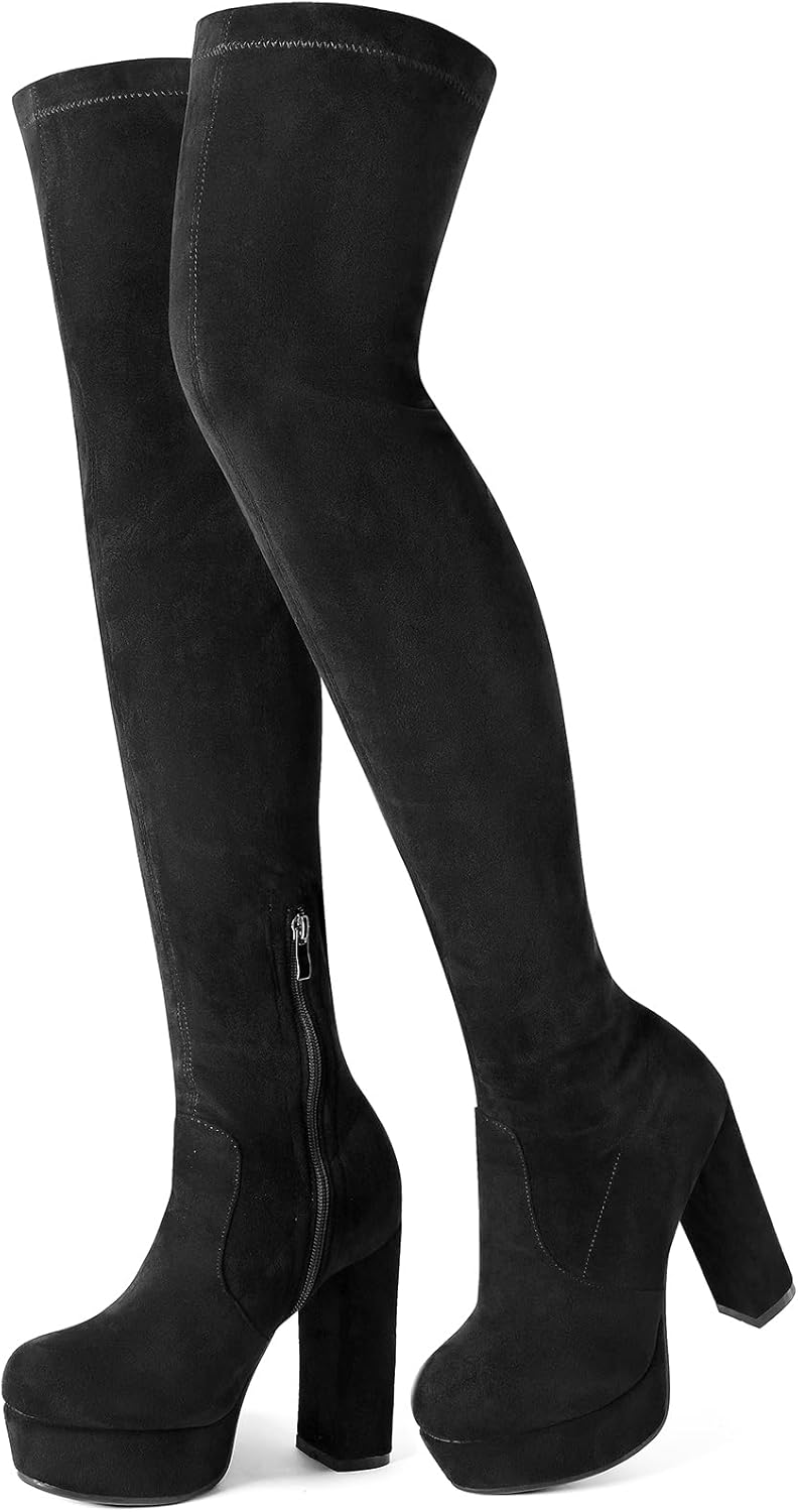 Femmes Cuissarde Bottes Talons