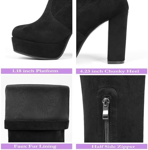 Vue 2 de Femmes Cuissarde Bottes Talons