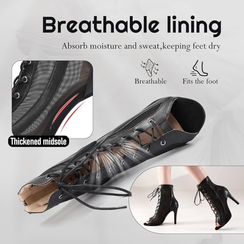 Vue 3 de Bottines De Danse Femme
