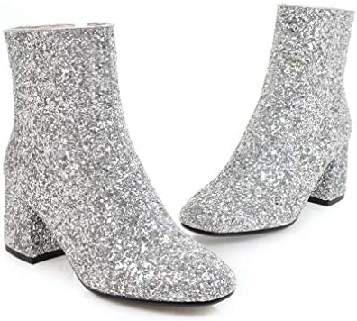 Vue 3 de Bottines Paillettes Pour