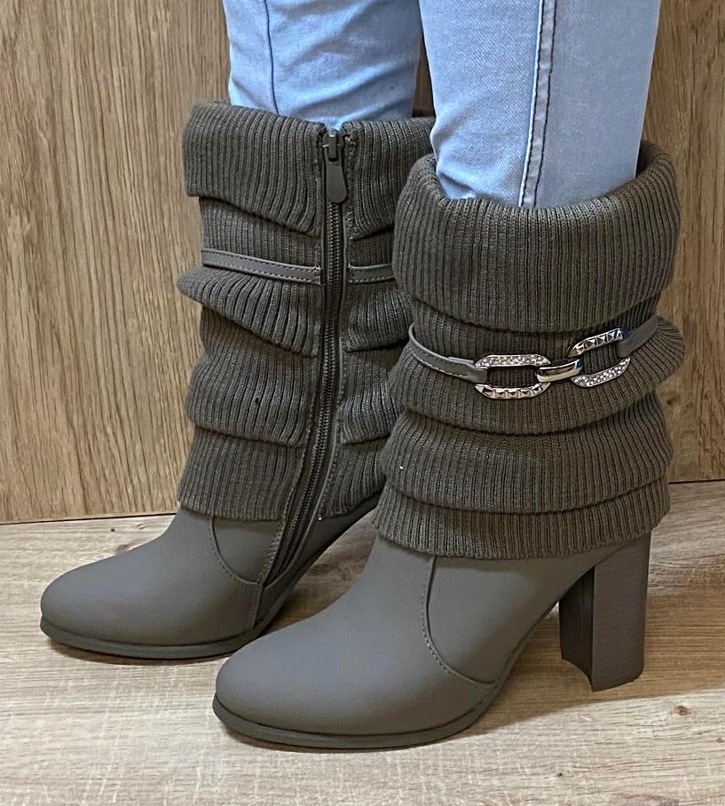 Vue 3 de Bottines Elegantes Paillettes